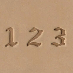 Stamp Set, Number, 3/4", Old English
