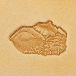 3D Stamp - Mountain & Trees
