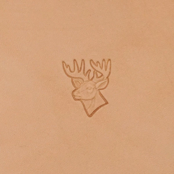 3D Stamp - Deer Head (Left) 3 3D Stamp - Deer Head (Left)