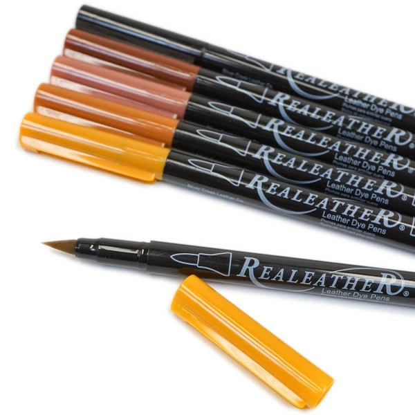 Leather Dye Pen Pack - Earth Tone 4 Leather Dye Pen Pack - Earth Tone - Image 2