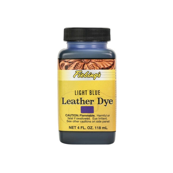 Fiebings Leather Dye - Light Blue, 4 Oz 3 Fiebings Leather Dye - Light Blue, 4 Oz