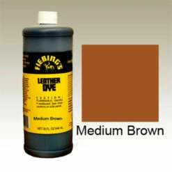 Fiebings Leather Dye - Med Brown, 32 Oz