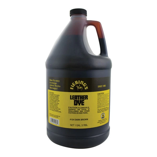 Fiebings Leather Dye - Dark Brown, Gallon 3 Fiebings Leather Dye - Dark Brown, Gallon